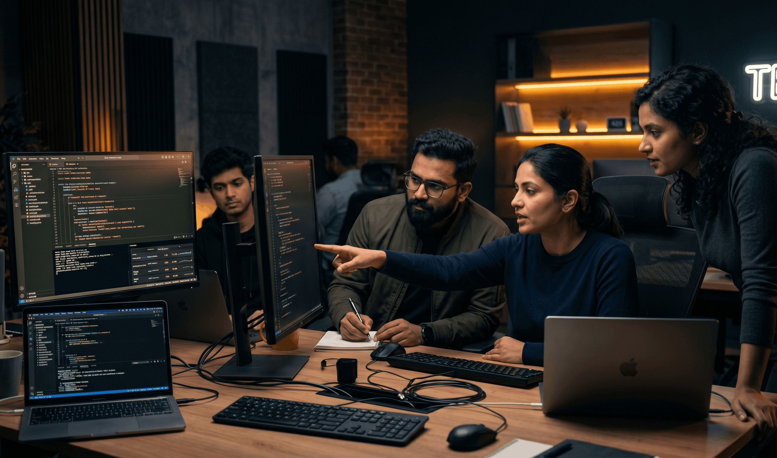 CodeZiper team collaborating during a product planning session